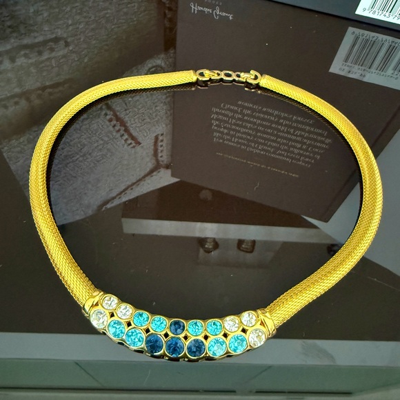 LOT 2118 18K gold plated Christian Dior vintage statement necklace - Picture 1 of 8